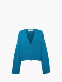 CL_V NECK CARDIGAN - AQUA_KW1286YN0314