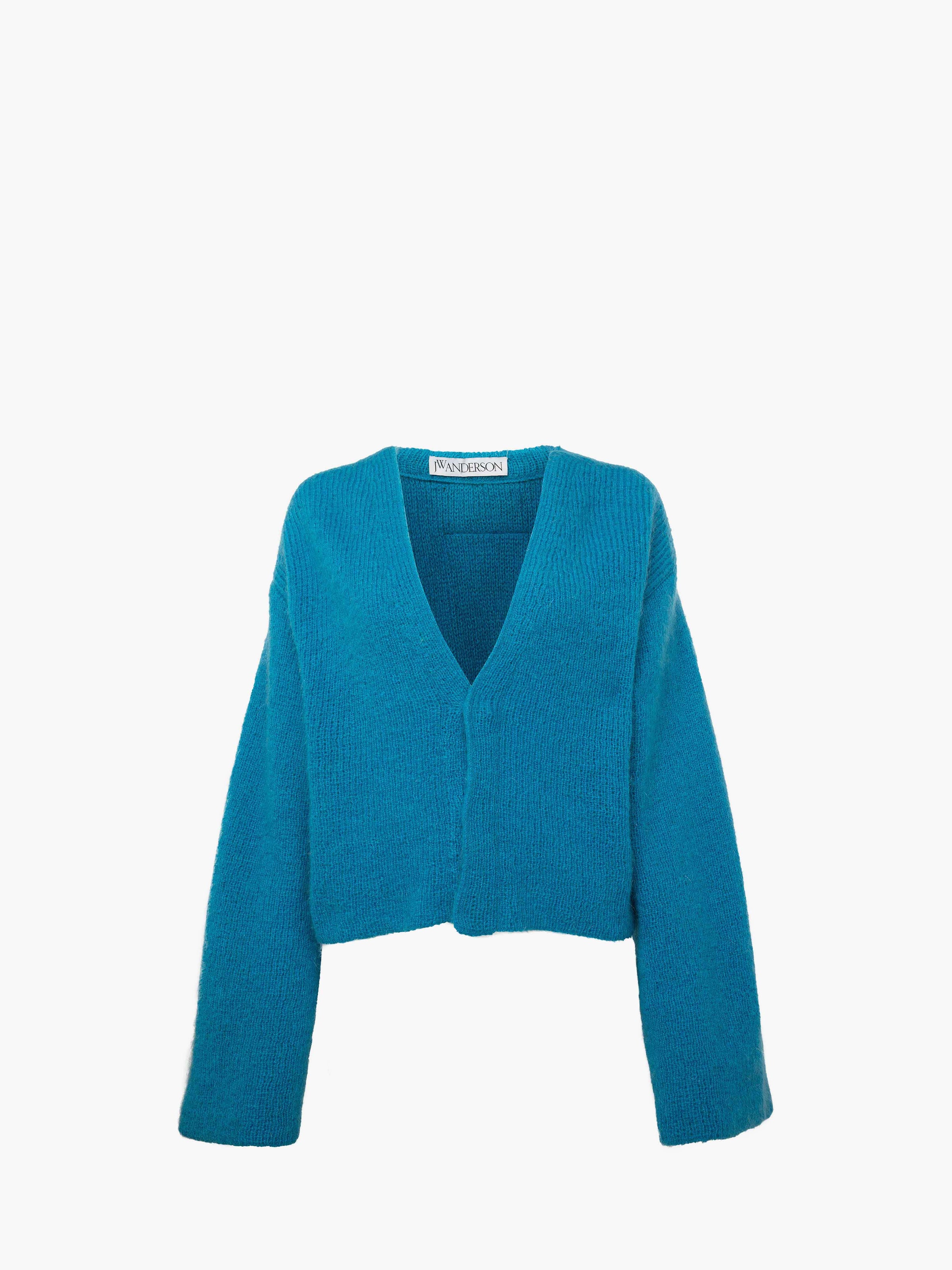 CL_V NECK CARDIGAN - AQUA_KW1286YN0314