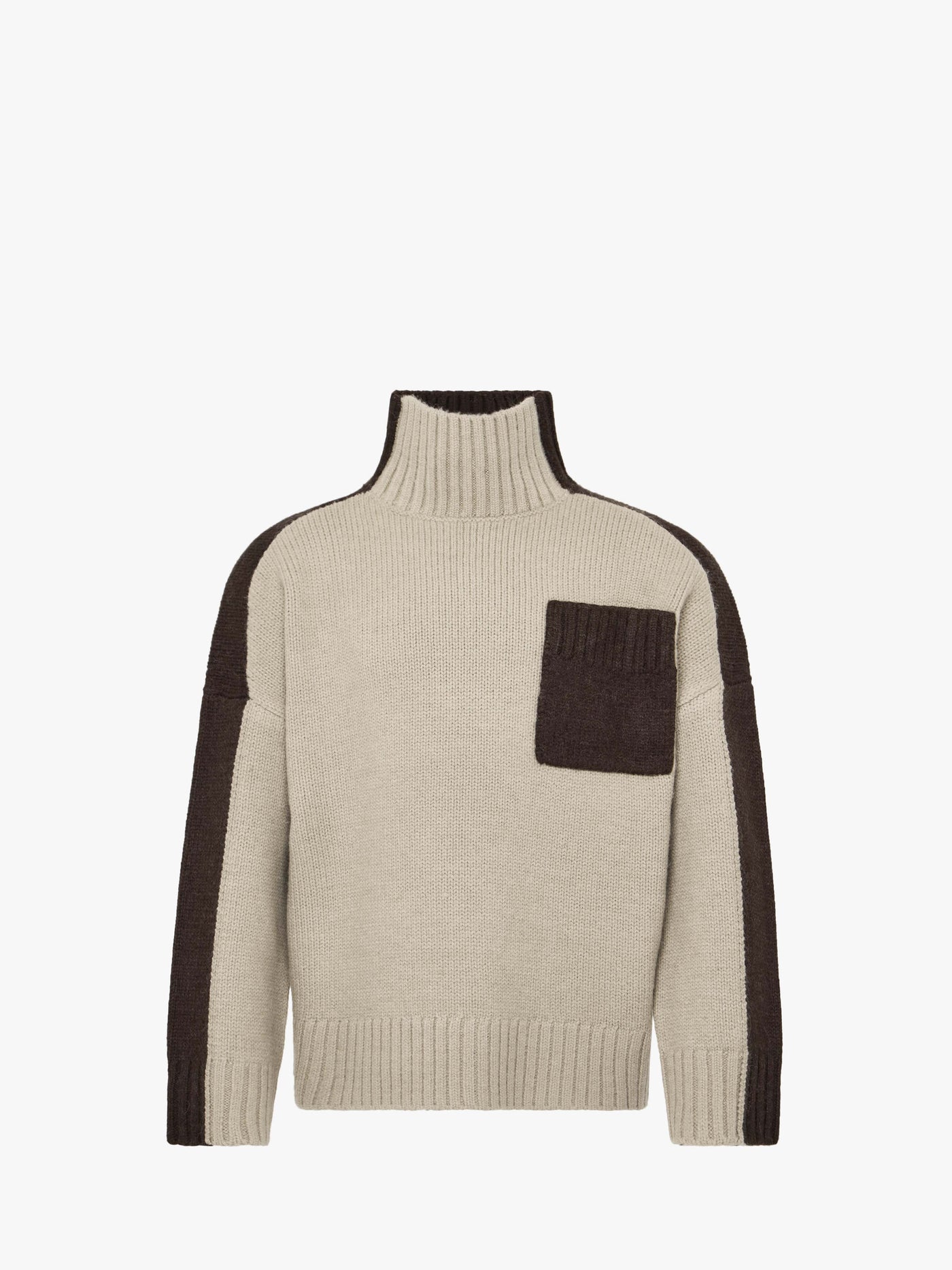 CL_TWO TONE PATCH POCKET JUMPER - NAVY/ELECTRIC LIME_KW1308YN0367