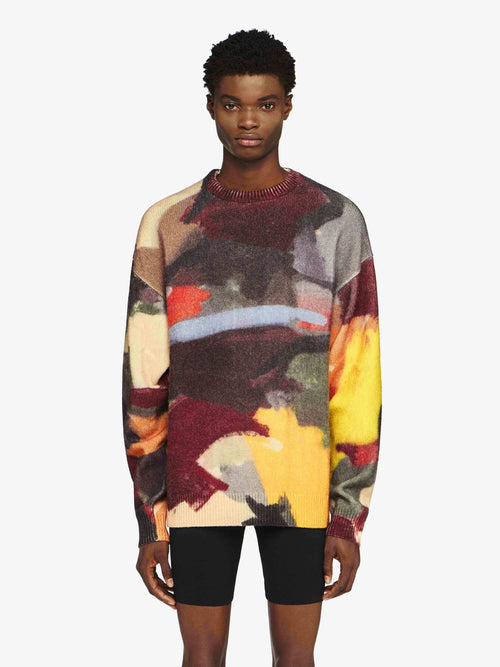 'ABSTRACT' PRINTED SWEATER