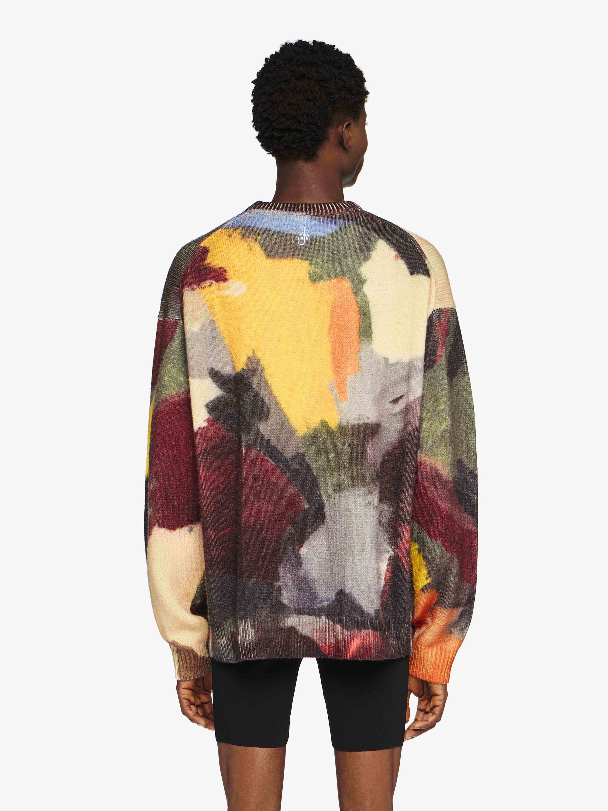 'ABSTRACT' PRINTED SWEATER