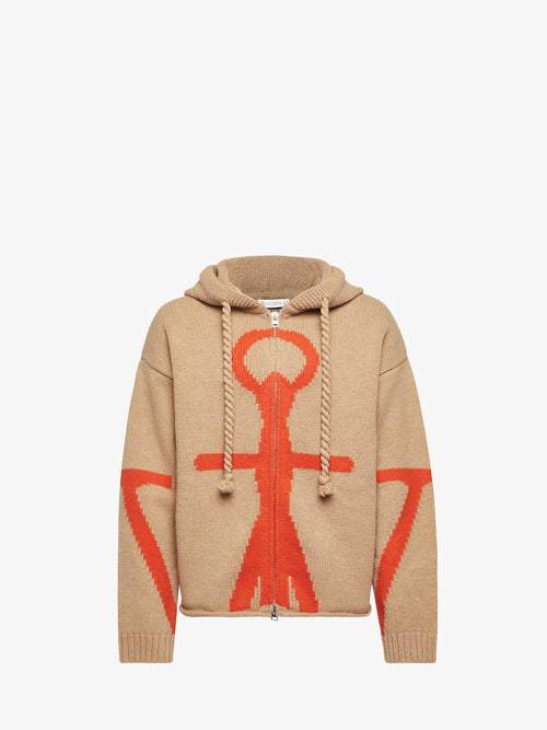 ANCHOR LOGO HOODIE WITH ZIP