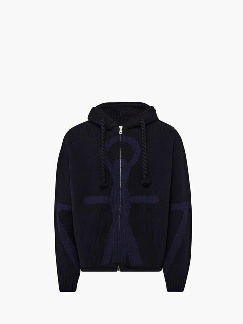 ANCHOR LOGO HOODIE WITH ZIP