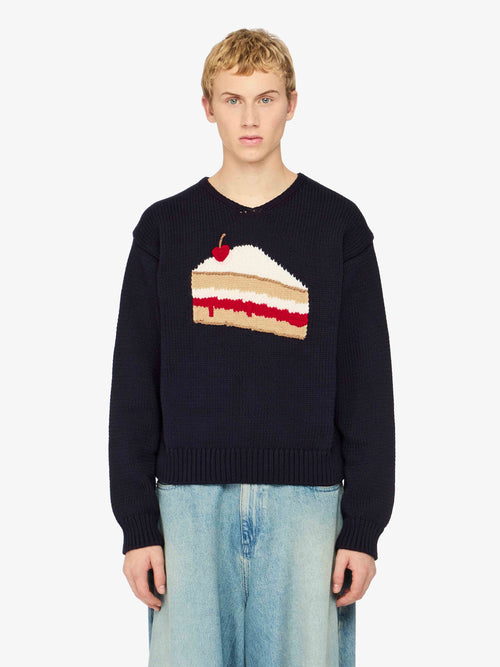 'CAKE' INTARSIA SWEATER