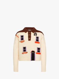 CL_HOUSE POLO JUMPER - FLAX_KW1347YN0413