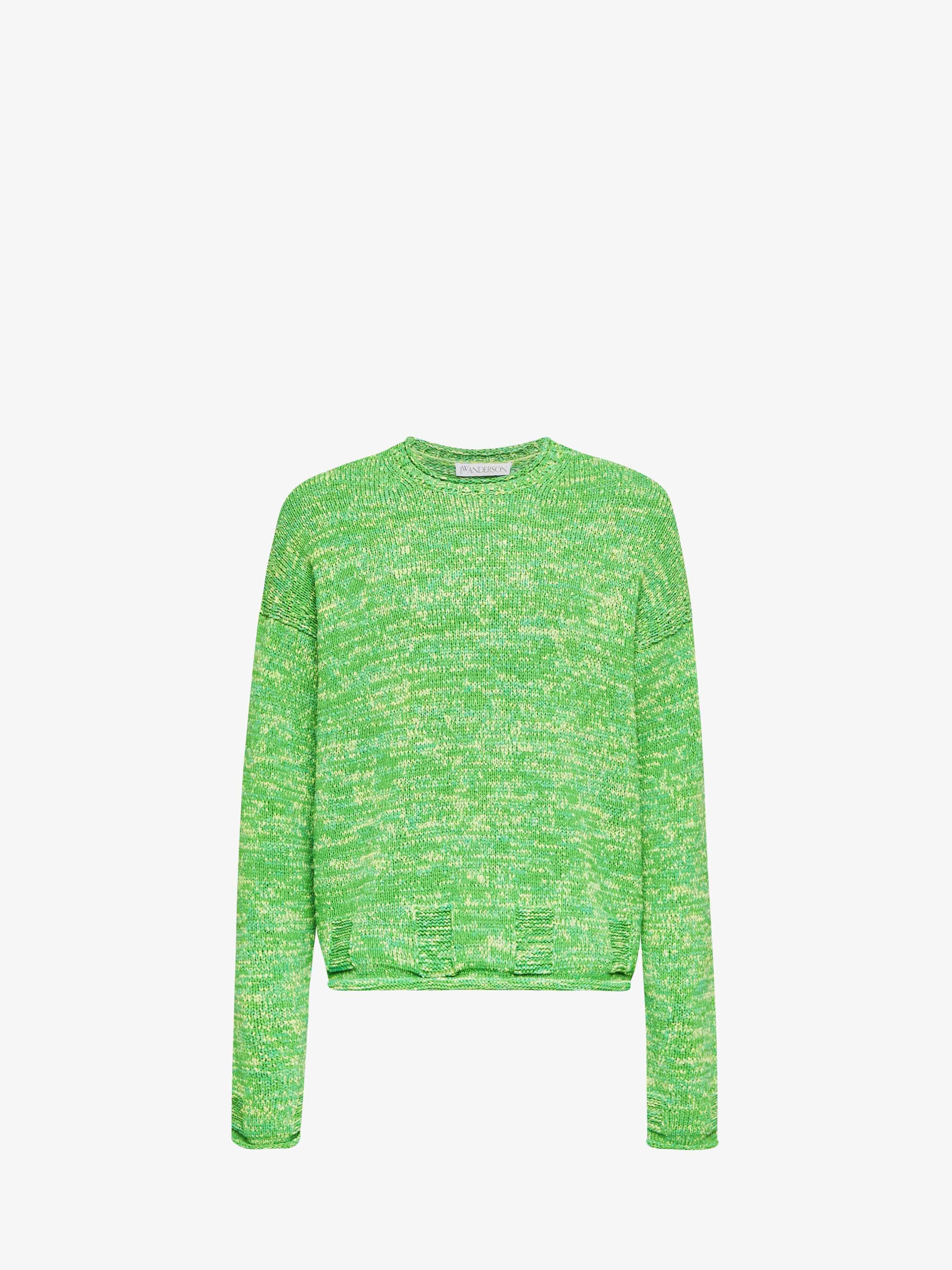 CL_SPACE DYE JUMPER - AQUA_KW1350YN0409