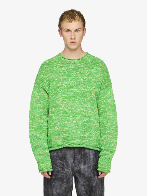 SPACE DYE CREWNECK SWEATER