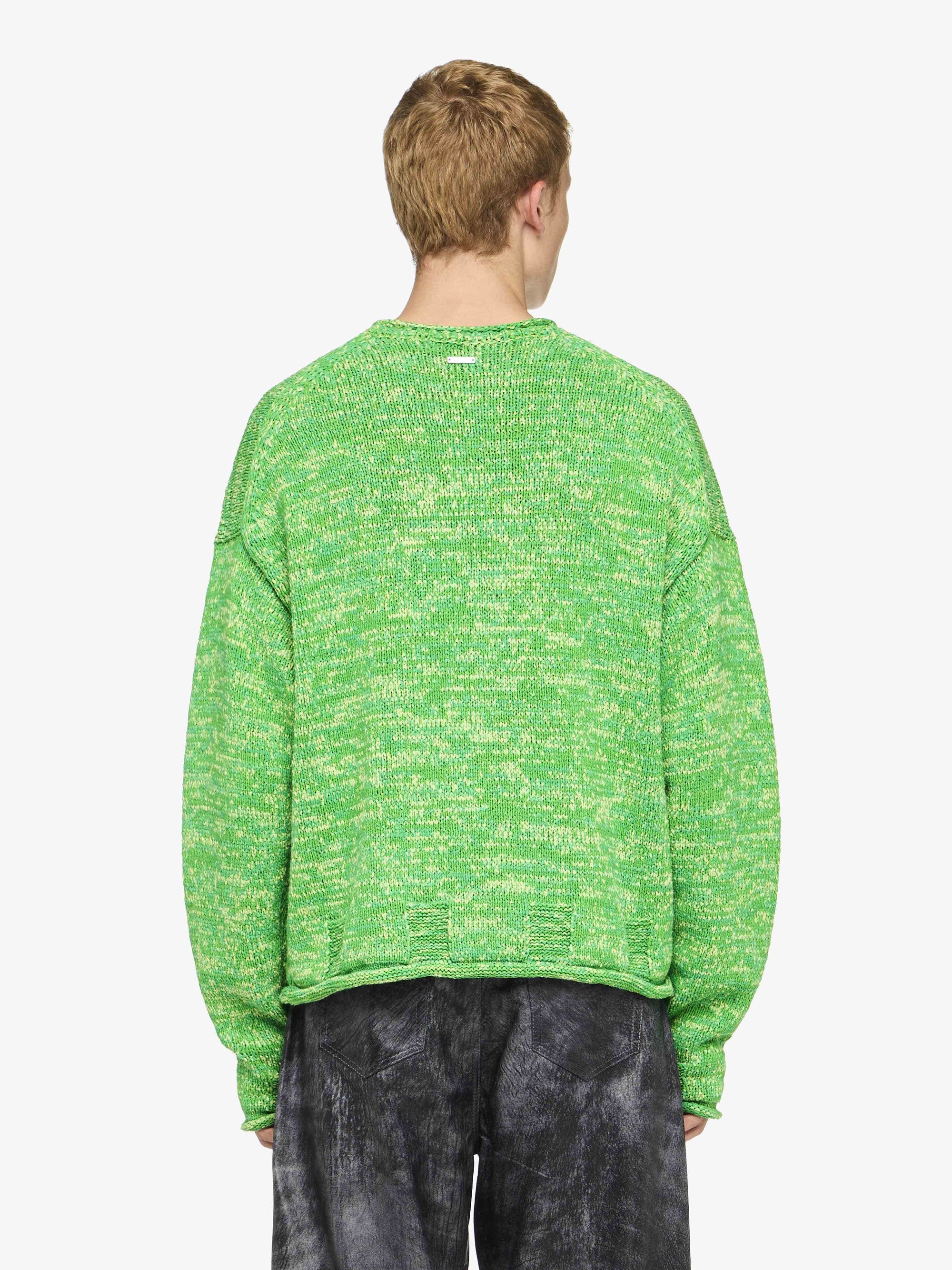 SPACE DYE CREWNECK SWEATER