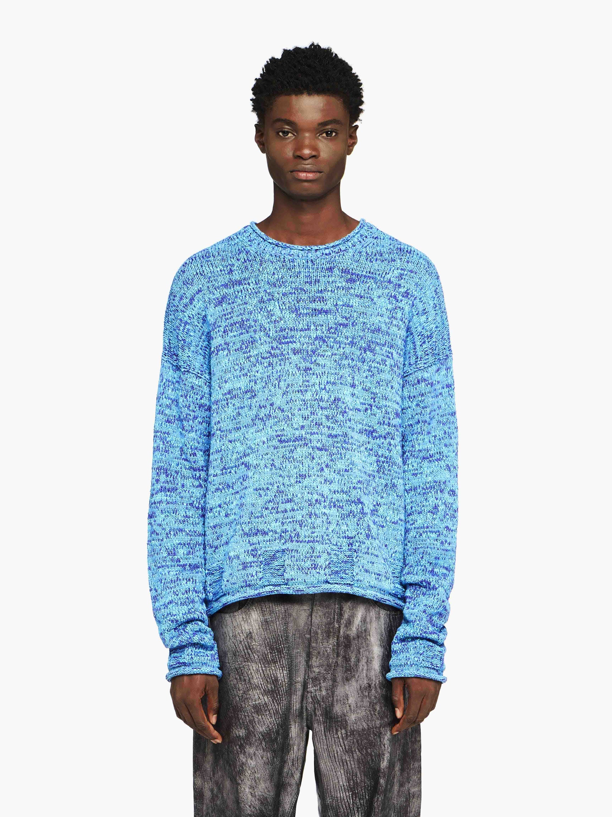 SPACE DYE CREWNECK SWEATER