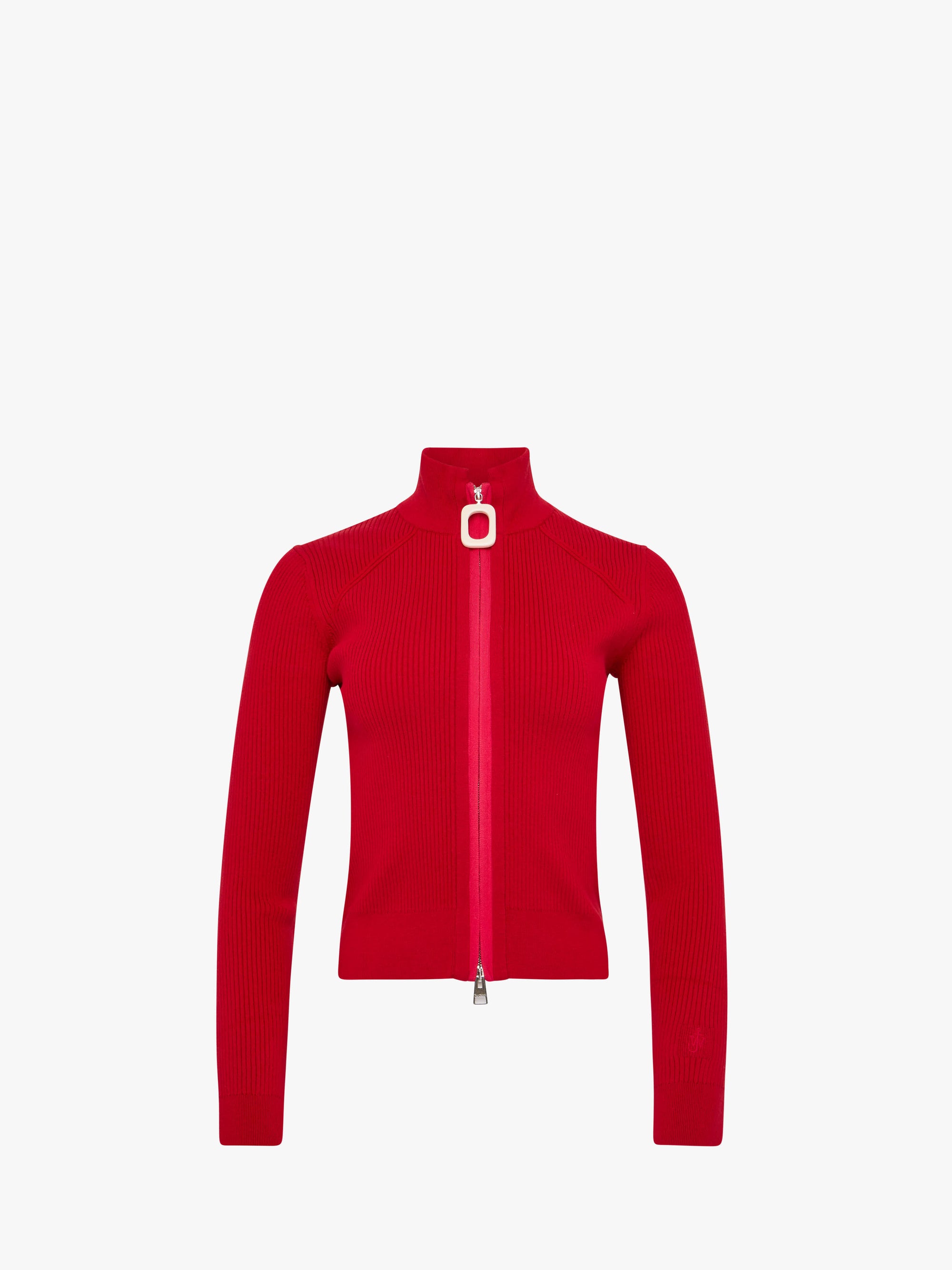FITTED ZIP UP CARDIGAN
