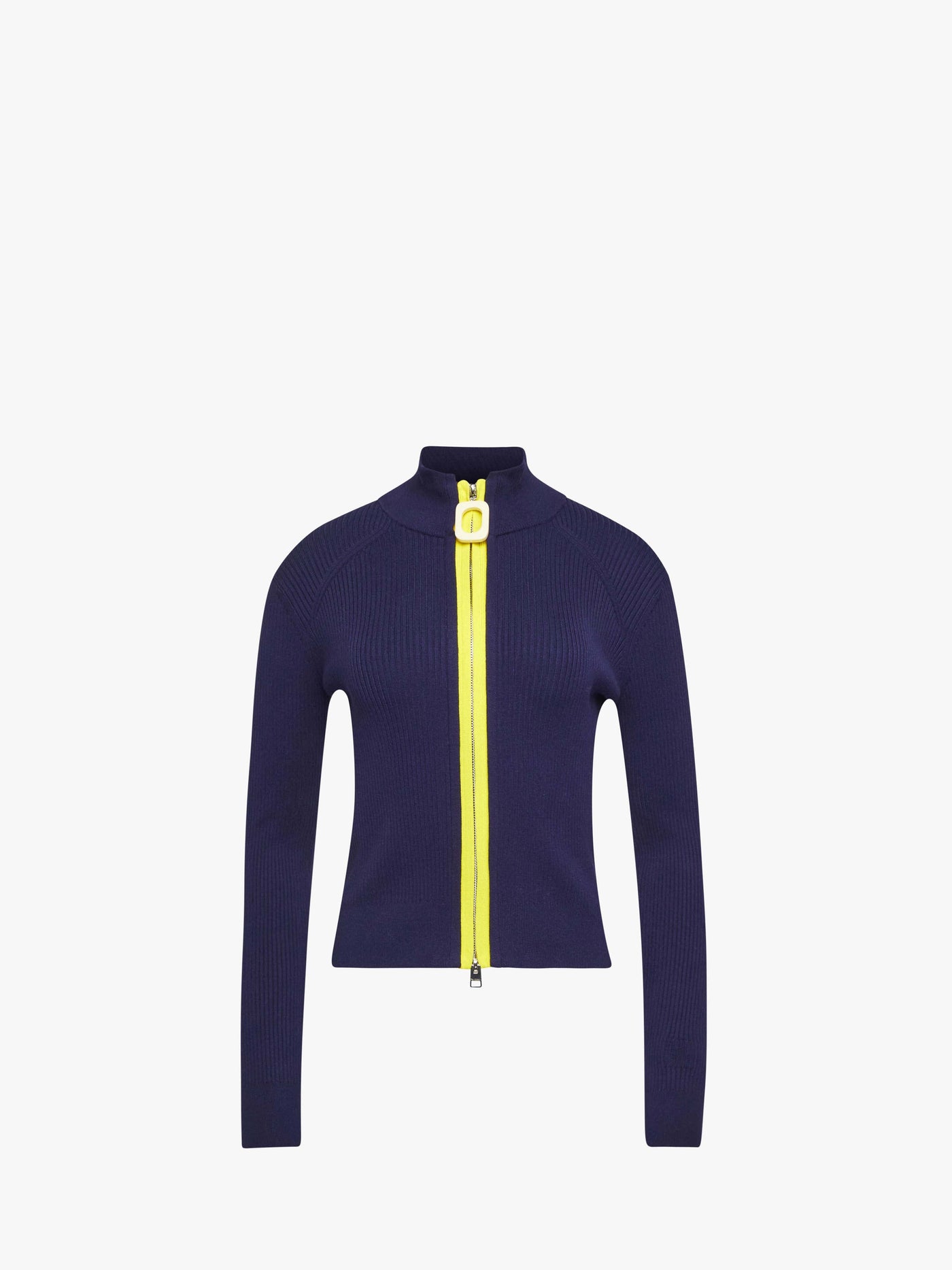 CL_FITTED ZIP UP CARDIGAN - BEIGE_KW1353YN0398