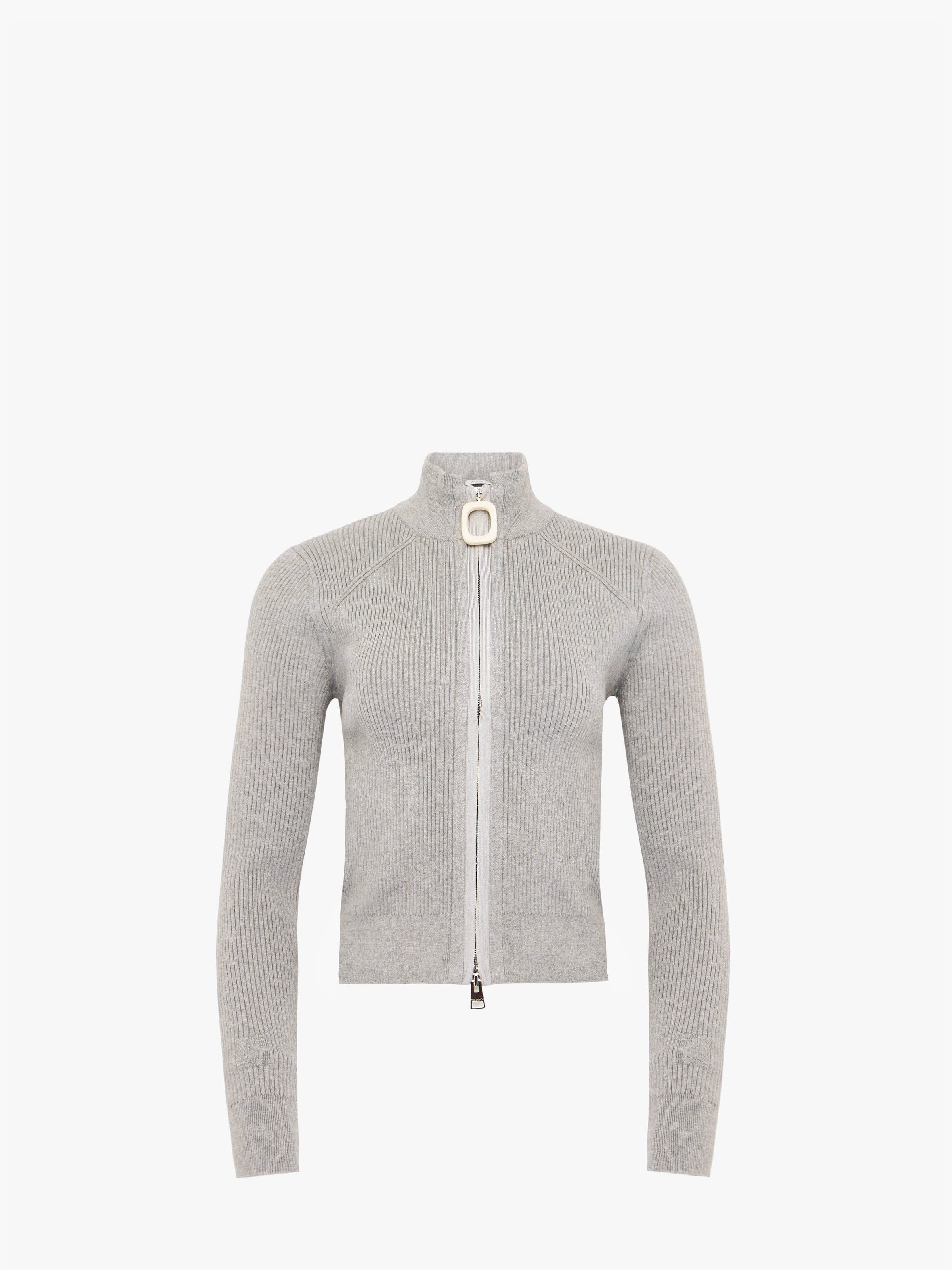 CL_FITTED ZIP UP CARDIGAN - BEIGE_KW1353YN0398