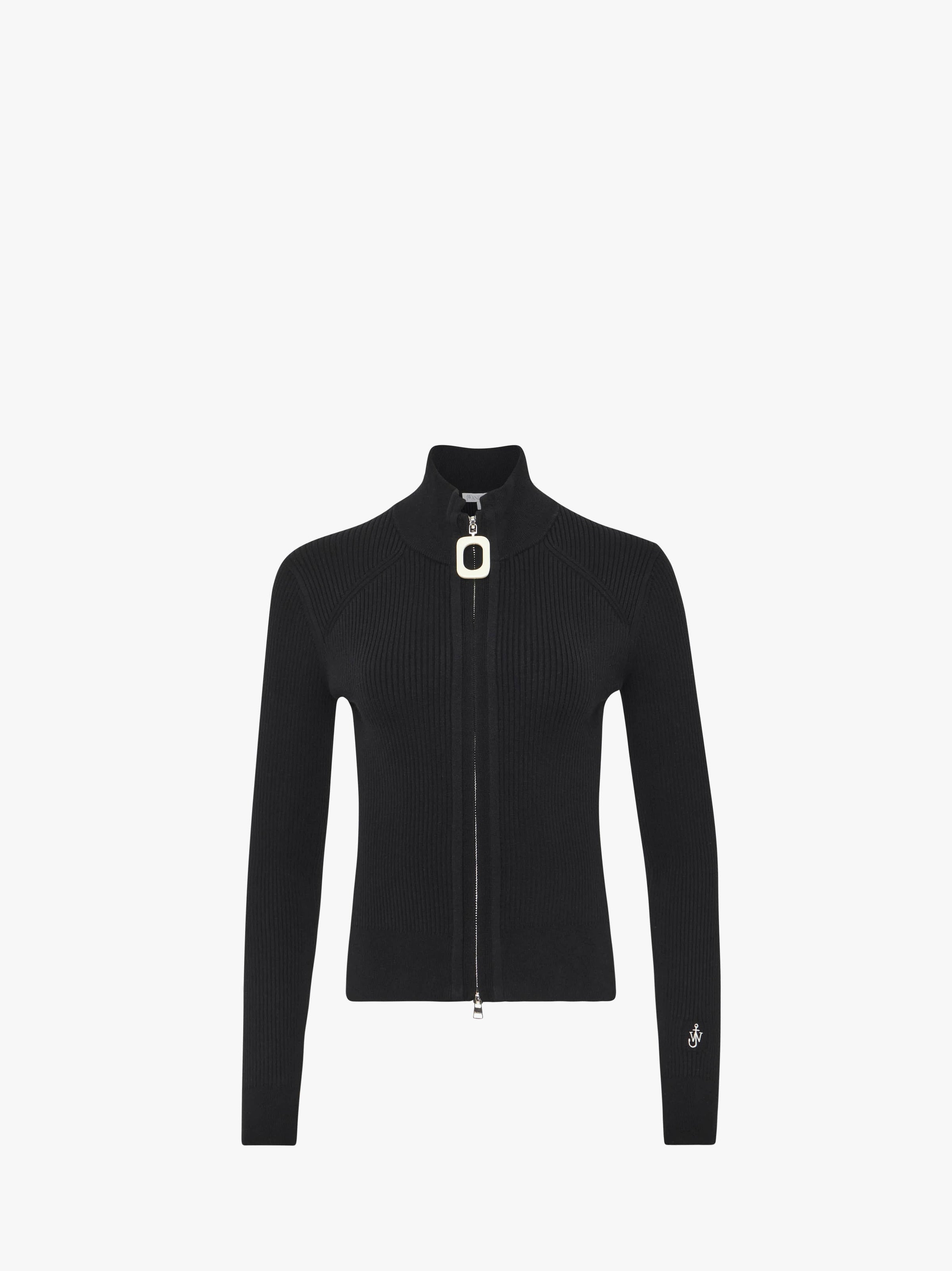 CL_FITTED ZIP UP CARDIGAN - BEIGE_KW1353YN0398