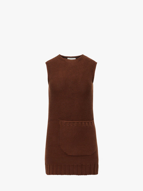 KNITTED MINI SHIFT DRESS