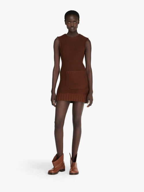 KNITTED MINI SHIFT DRESS