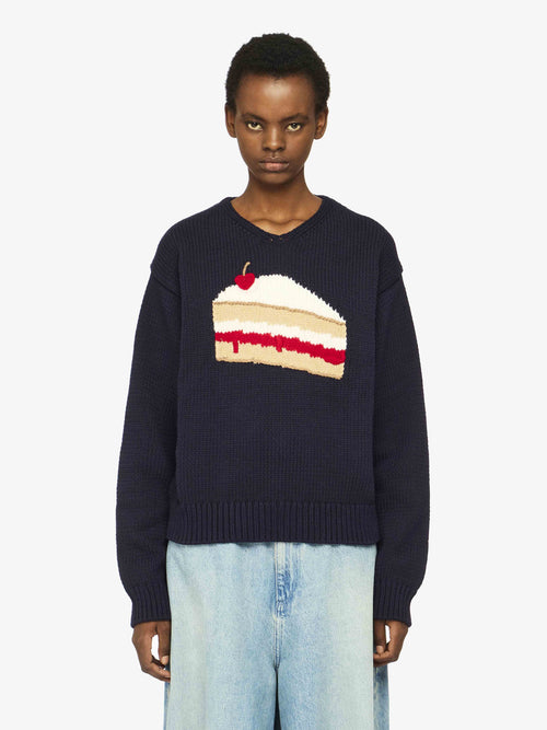 'CAKE' GRAPHIC SWEATER