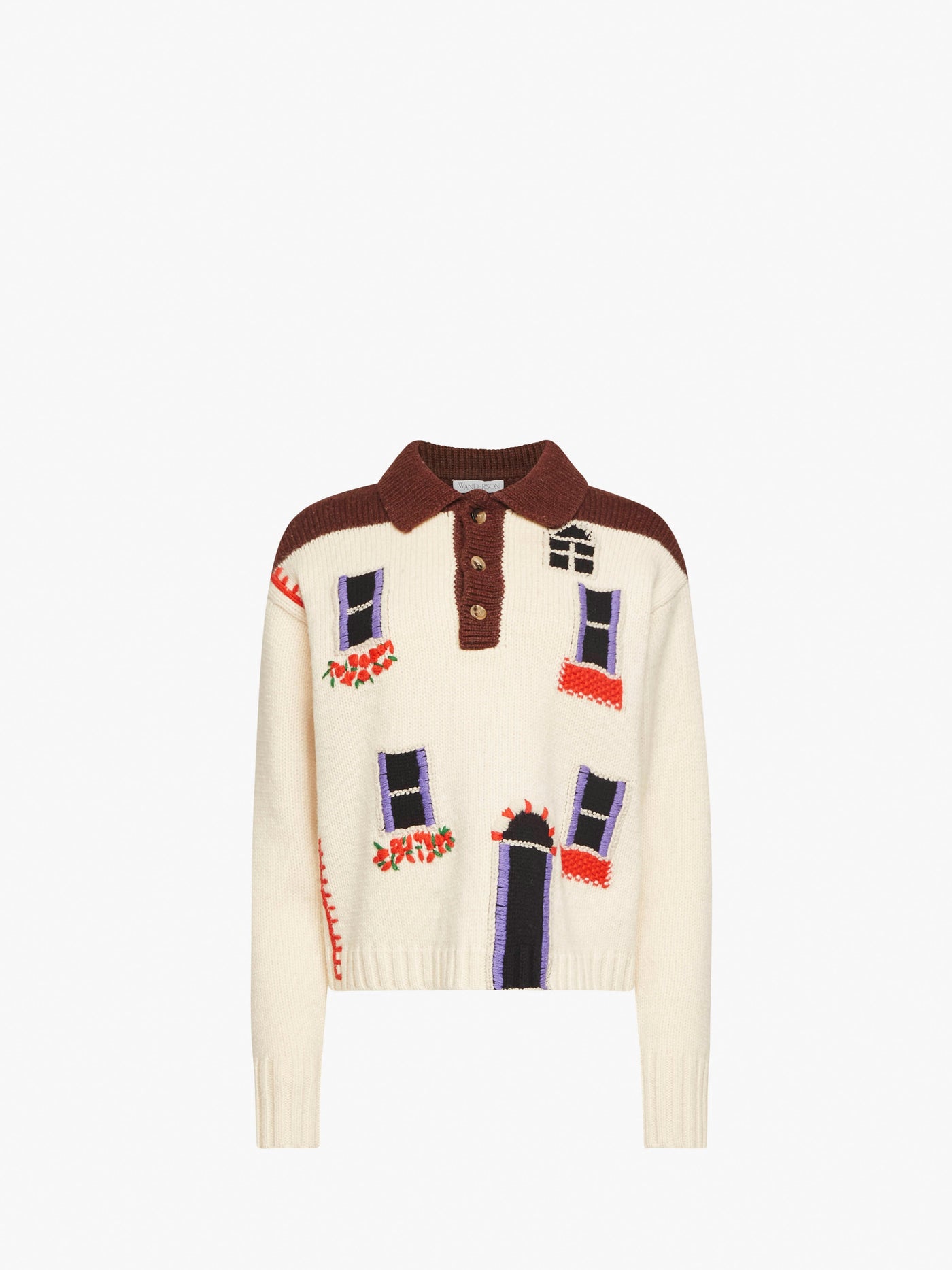 CL_HOUSE POLO JUMPER - DARK BROWN_KW1405YN0413
