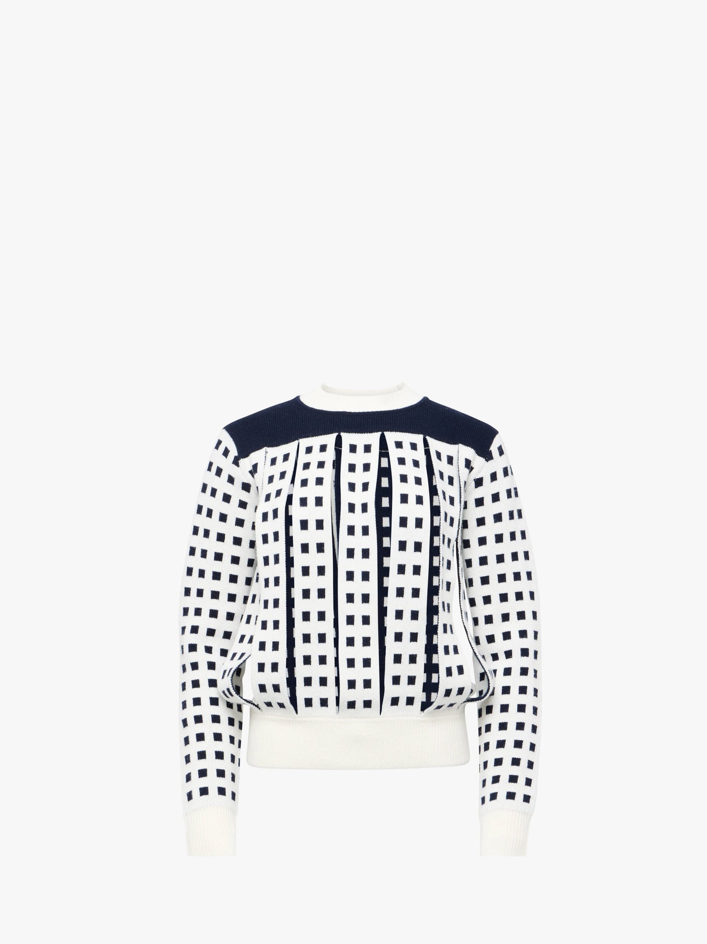 CL_JACQUARD SLIT JUMPER - OFF WHITE_KW1410YN0438