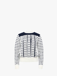 CL_JACQUARD SLIT JUMPER - OFF WHITE_KW1410YN0438