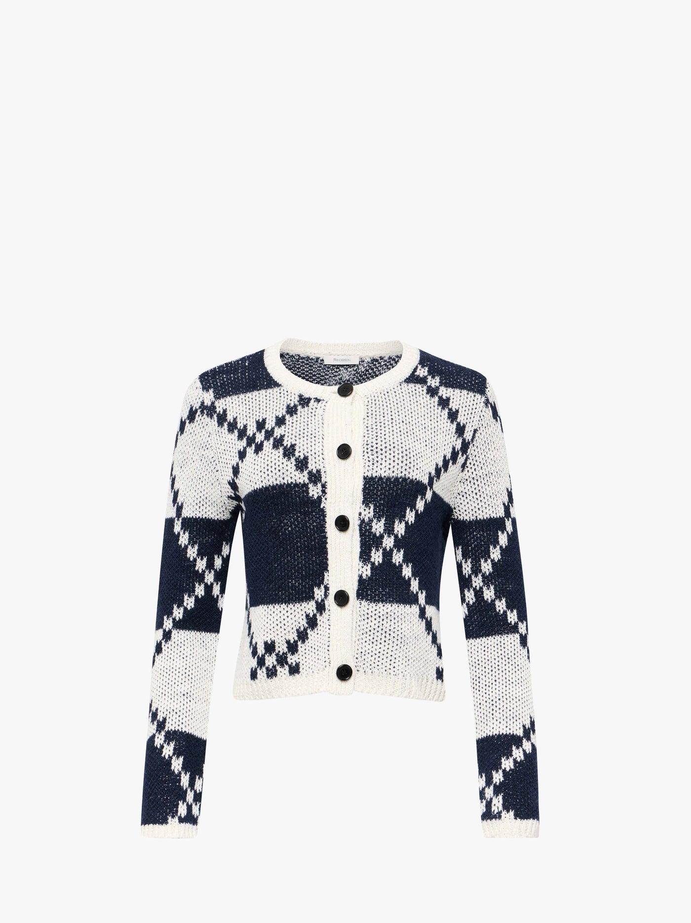 CL_FAIRISLE CARDIGAN - NAVY/CHESTNUT_KW1411YN0439