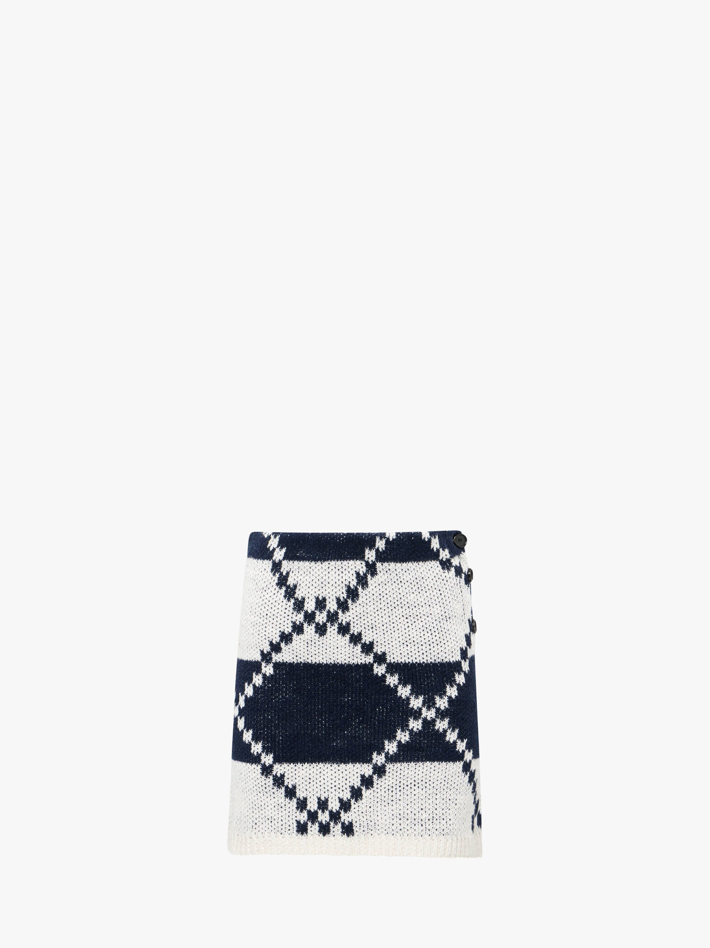 CL_FAIRISLE MINI SKIRT - OFF WHITE/NAVY_KW1412YN0439
