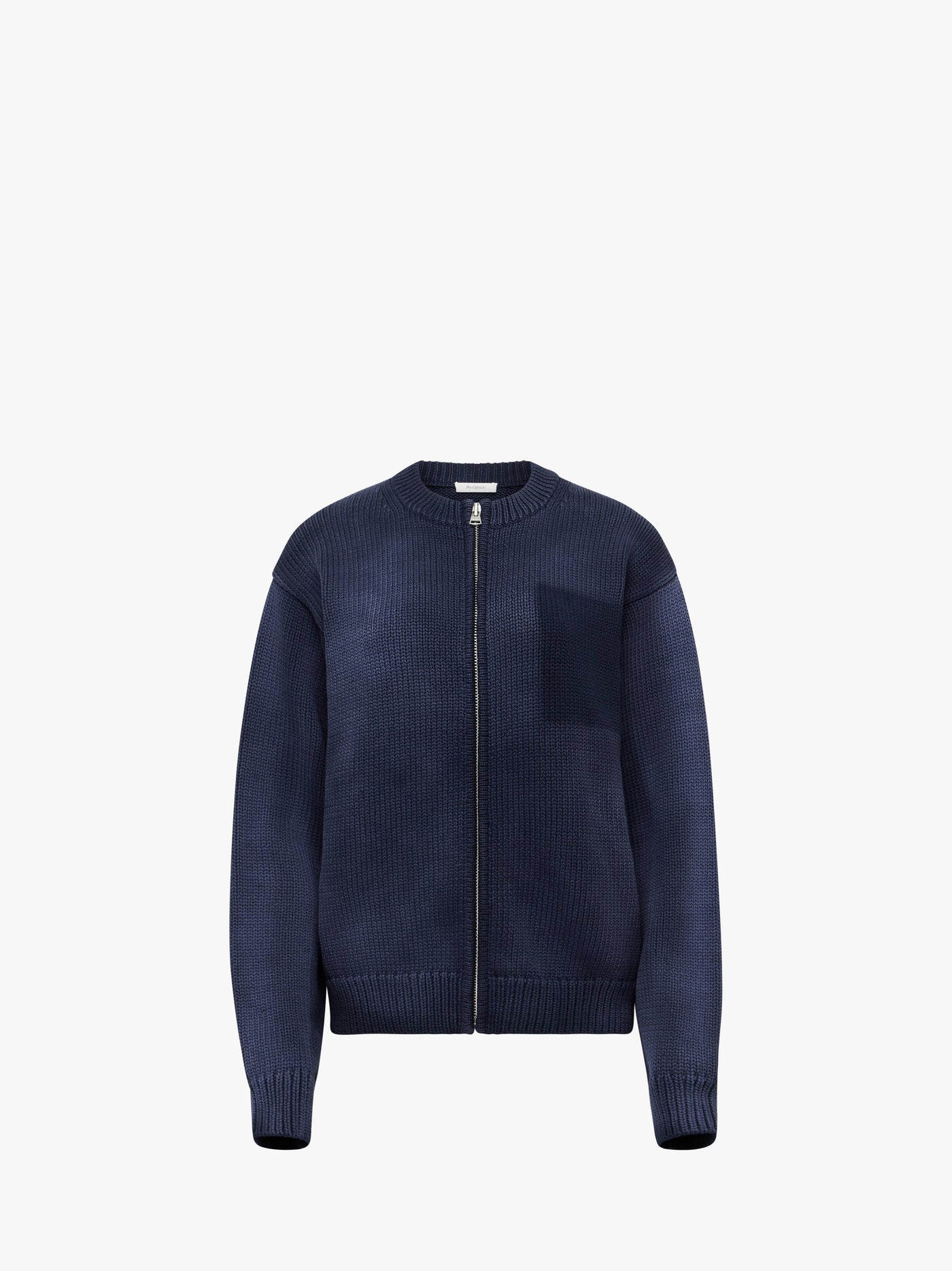 CL_WASHED ZIP FRONT CARDIGAN - NAVY_KW1414YN0417