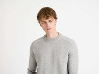 raglan jumper mid grey melange Model Detail 1