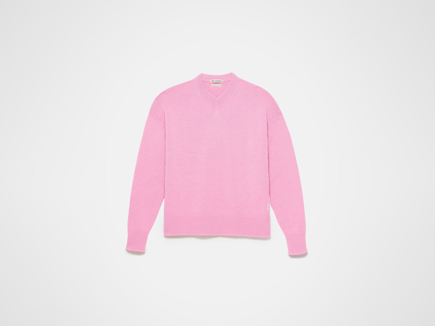 v neck jumper bubblegum 1 Product Front 5