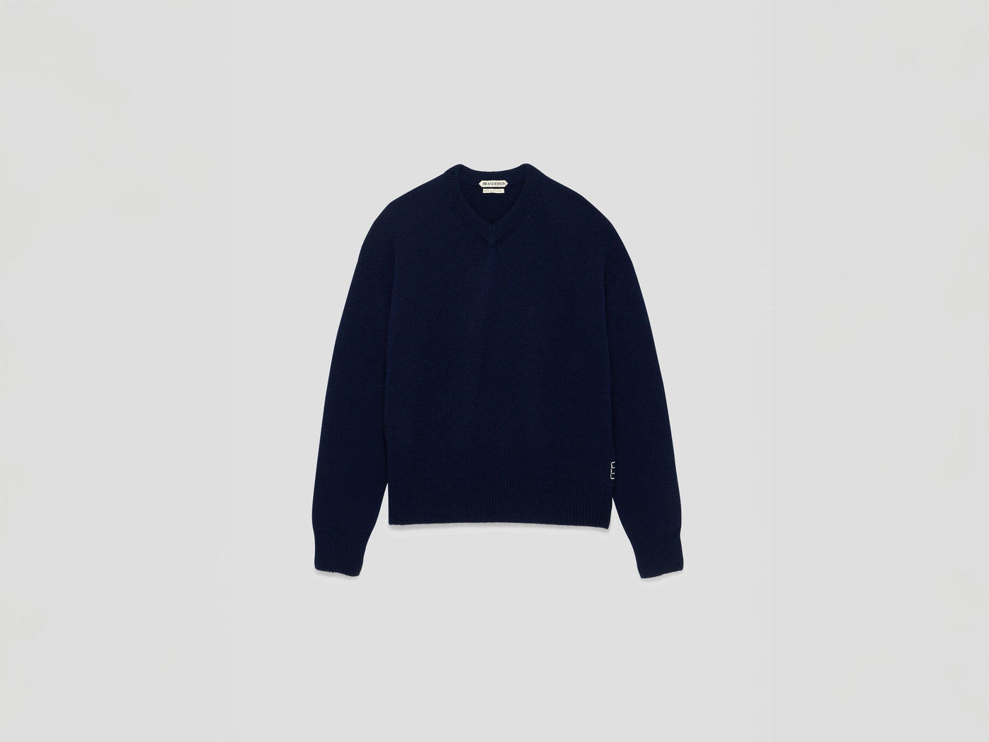 MENS V-NECK CASHMERE JUMPER IN NAVY