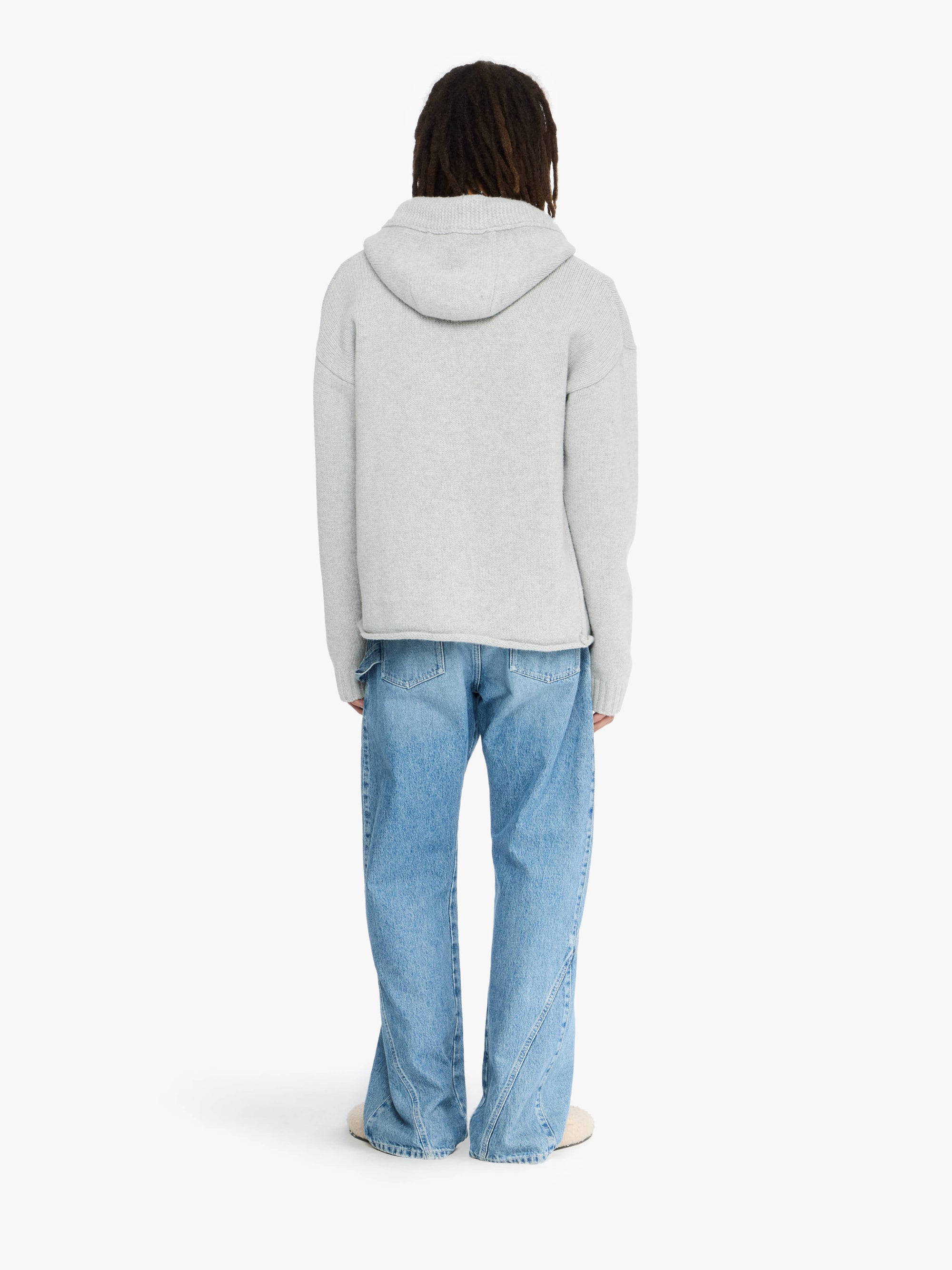 ANCHOR EMBROIDERY ZIPPED HOODIE