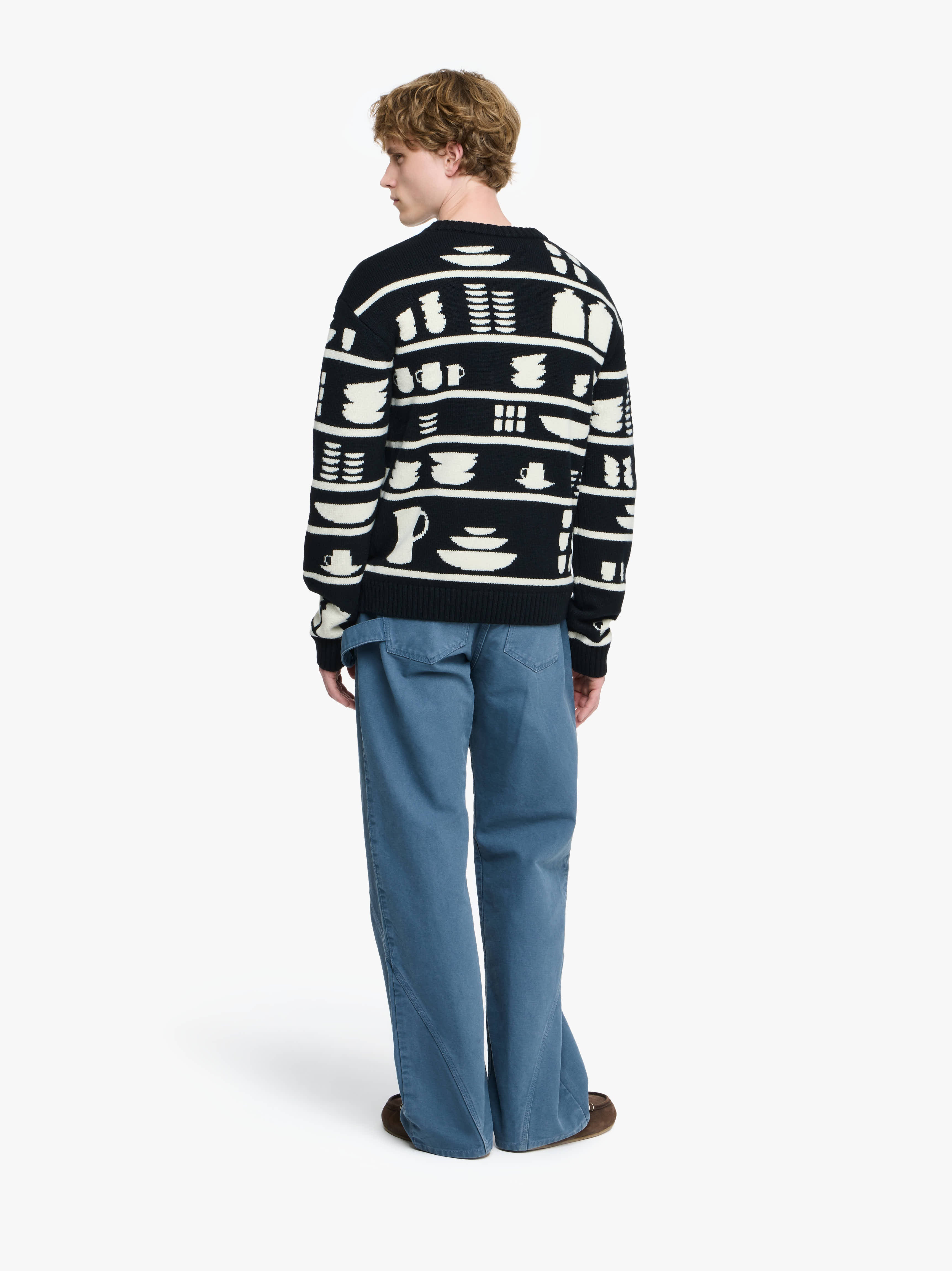 【関税込み】JW Anderson グレー Prickly プリント フーディ JW Anderson Prickly プリント パーカー | グレー | FARFETCH JP