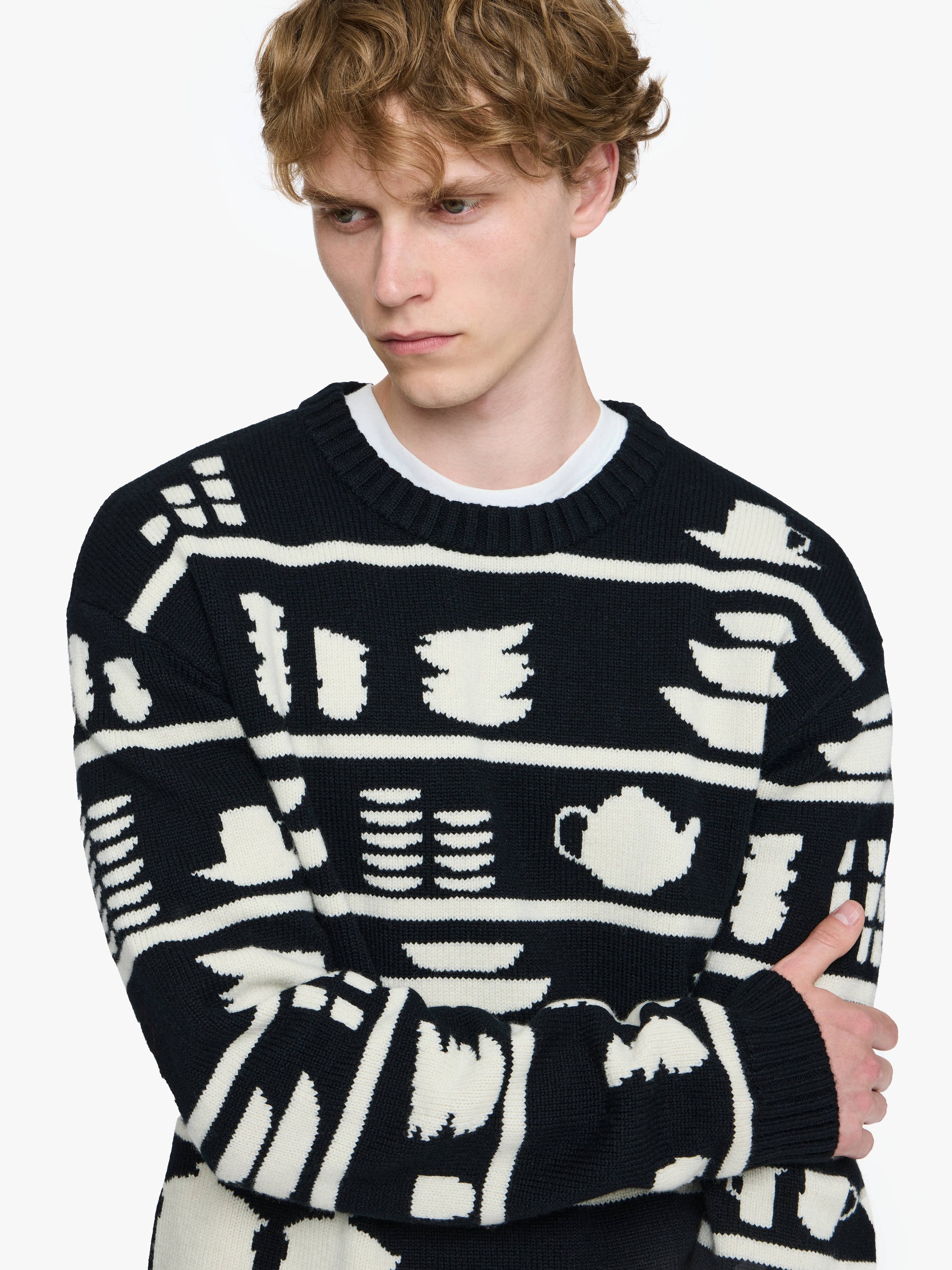 CROCKERY JACQUARD JUMPER