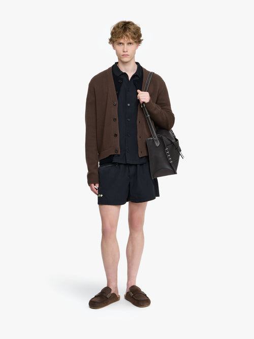 CONTRAST LAYERED CARDIGAN