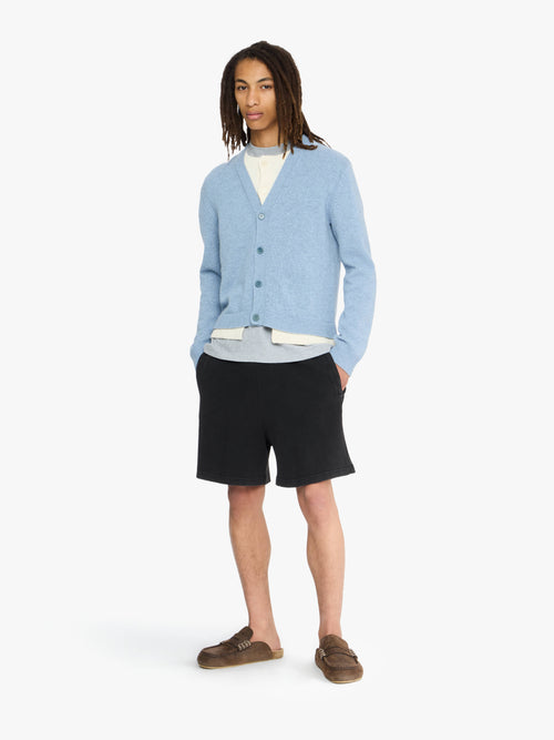 CONTRAST LAYERED CARDIGAN