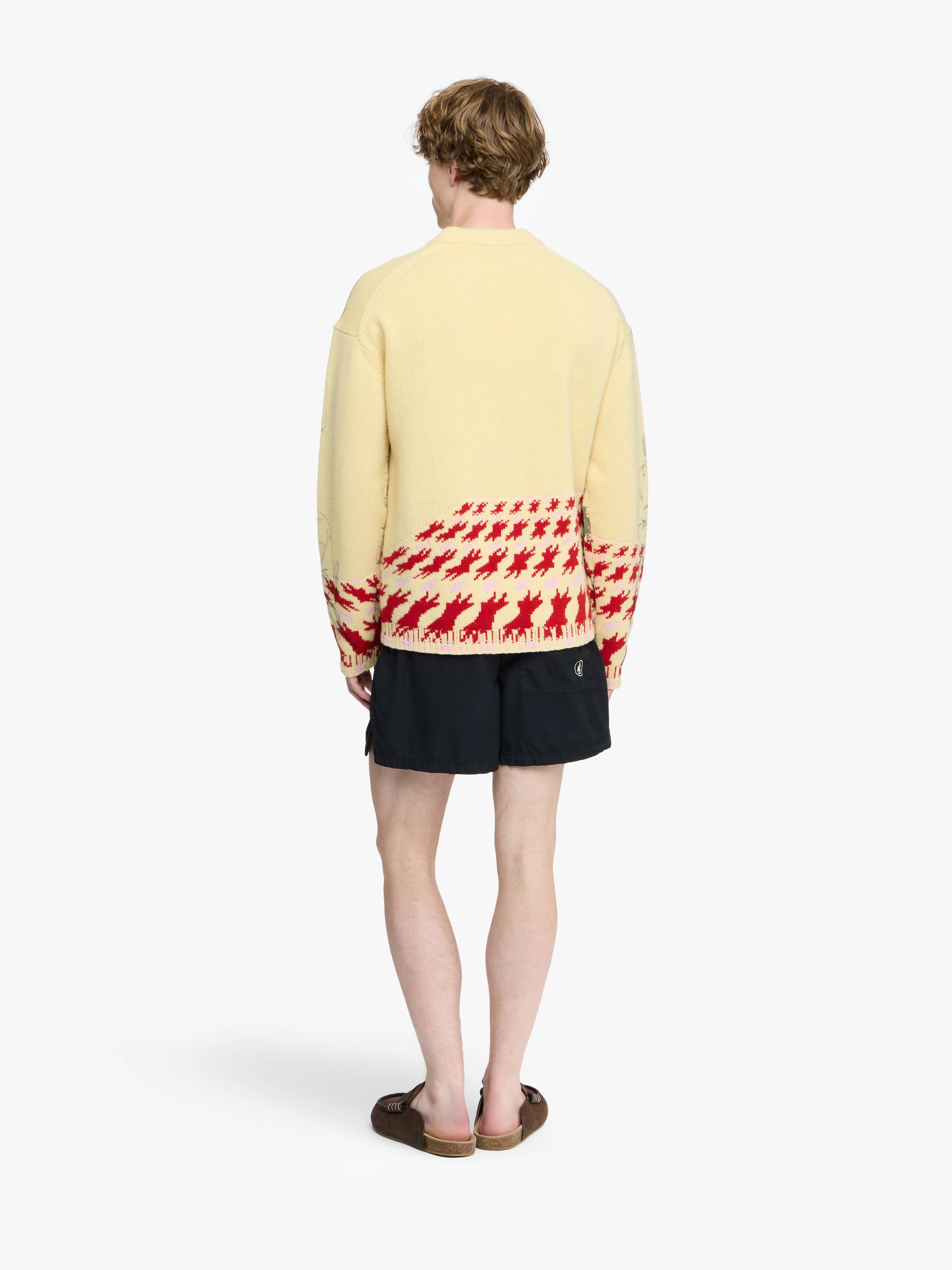 JW ANDERSON ハフシッフシャンハ KW1285YN0372 405 JW Anderson Cropped Open Stitch Jumper (Hibiscus) – CNCPTS