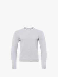 CL_JERSEY DETAIL JUMPER - LIGHT GREY MELANGE_KW1440YN0383