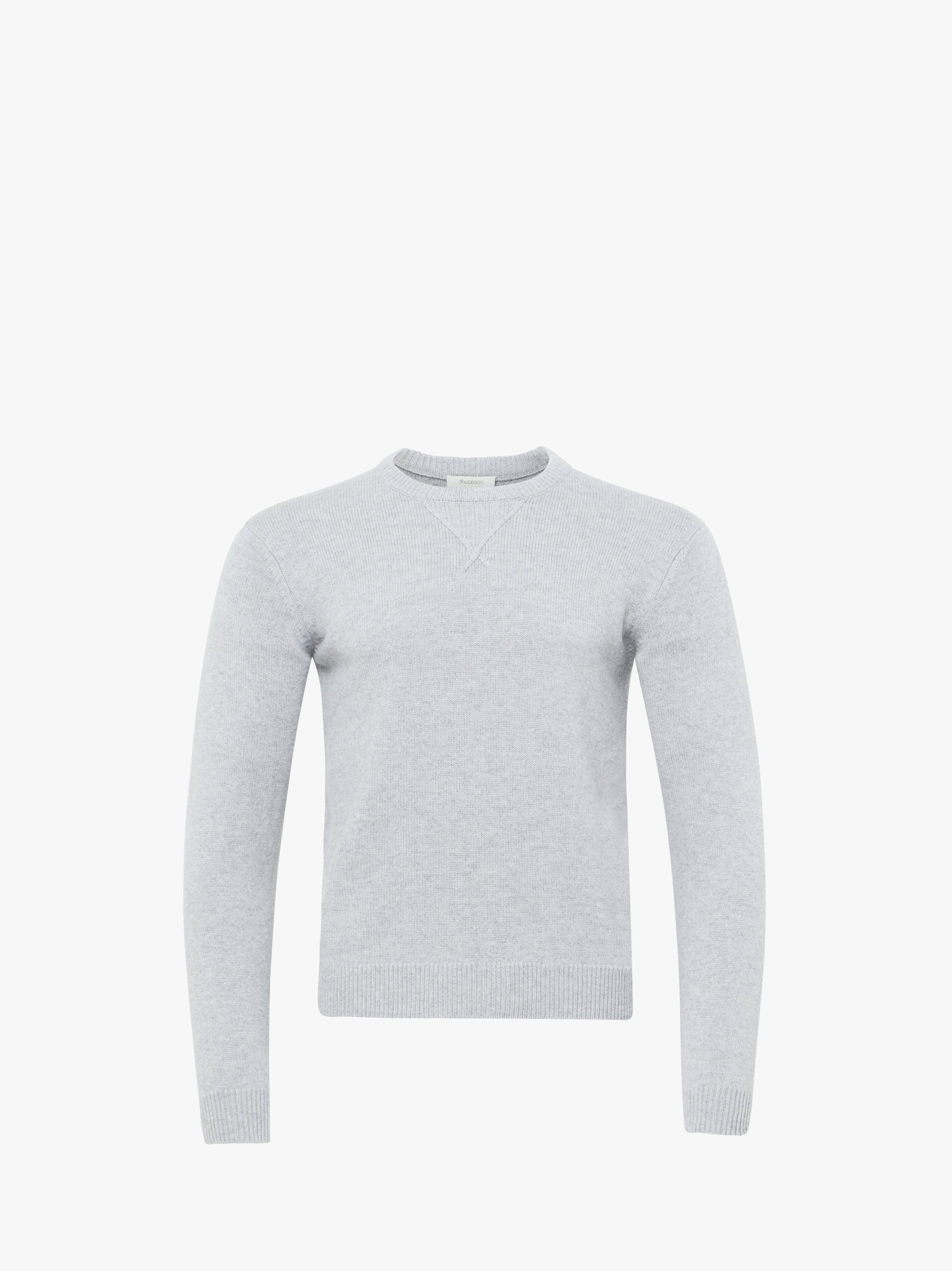 CL_JERSEY DETAIL JUMPER - LIGHT GREY MELANGE_KW1440YN0383