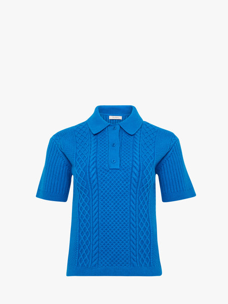 ★XTONZ★CABLE KNIT POLO CROPPED CABLE KNIT POLO – JW Anderson