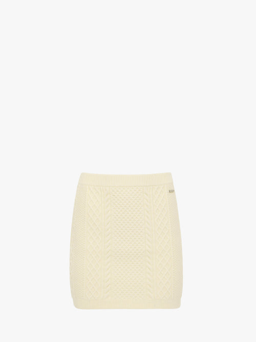 CABLE KNIT MINI SKIRT