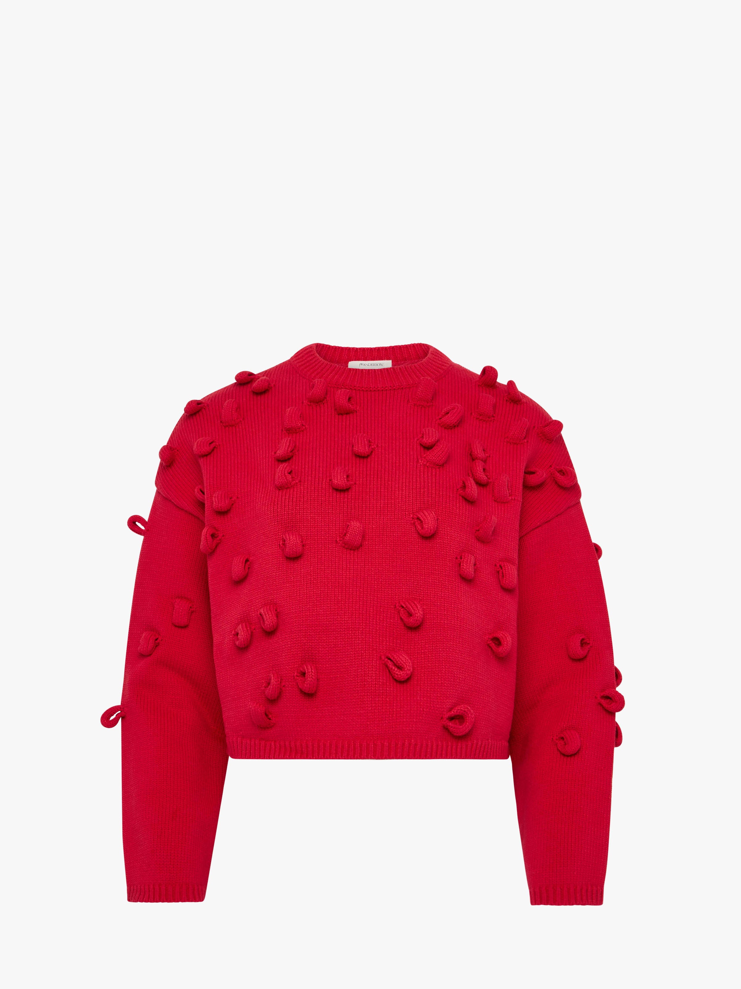 CL_CROPPED LOOP JUMPER - CRIMSON RED_KW1446YN0417