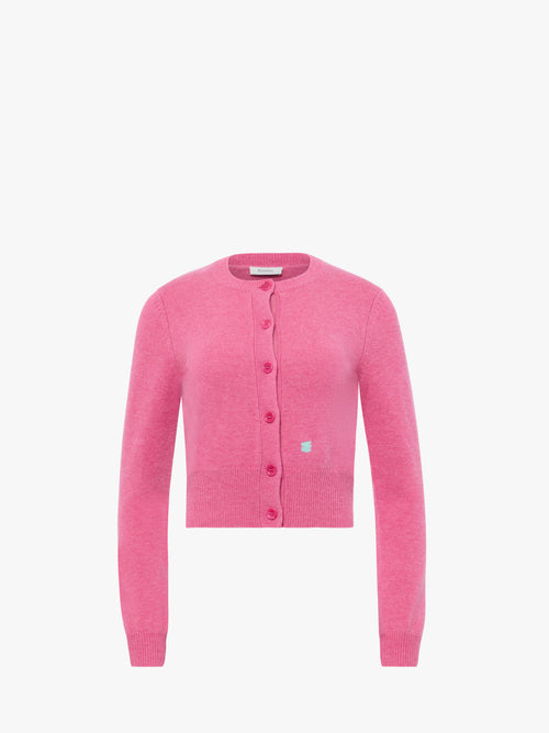 CONTRAST EMBROIDERY CARDIGAN