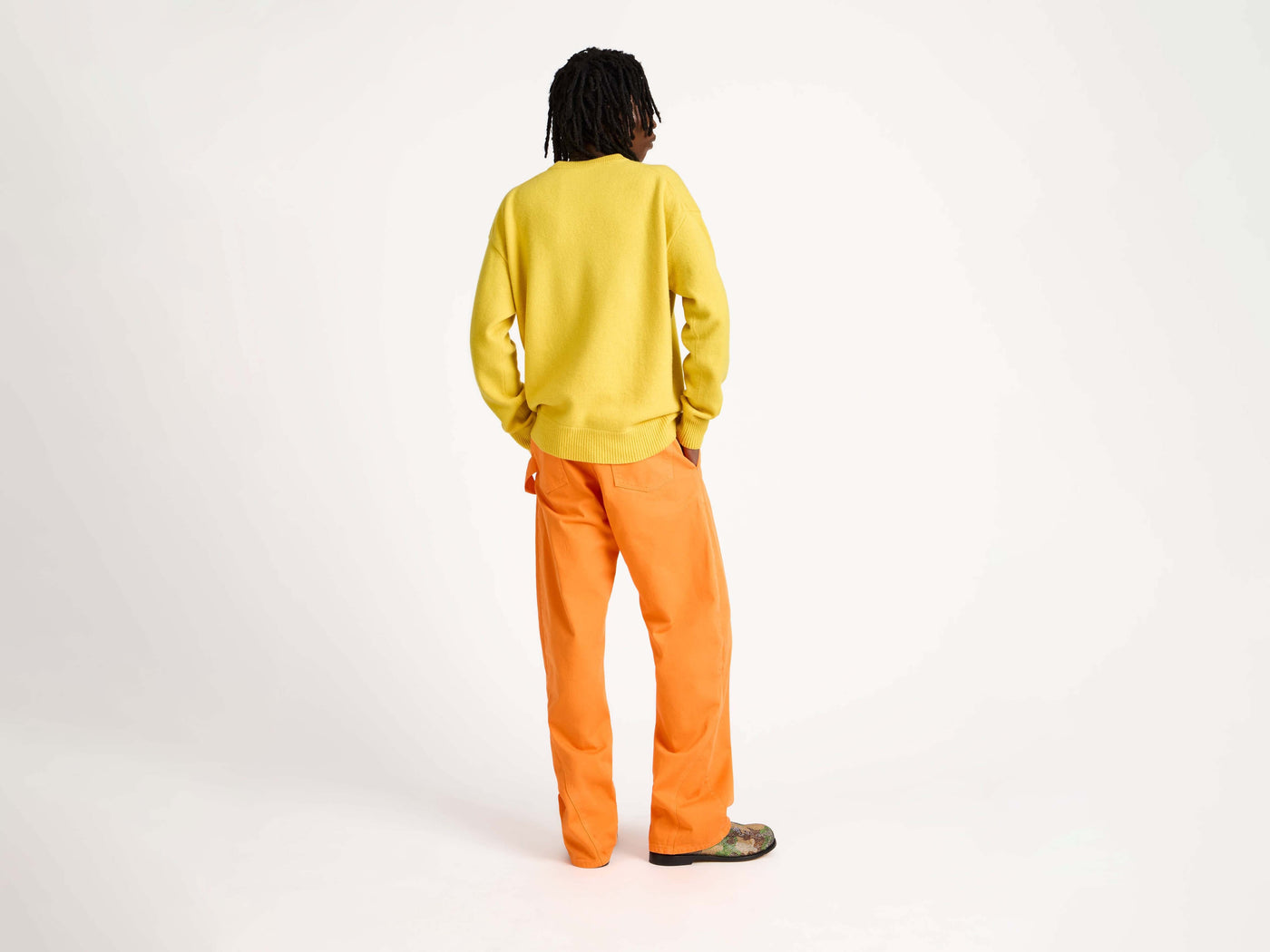 anonymous faggots jumper bright yellow 1 Model Back 7