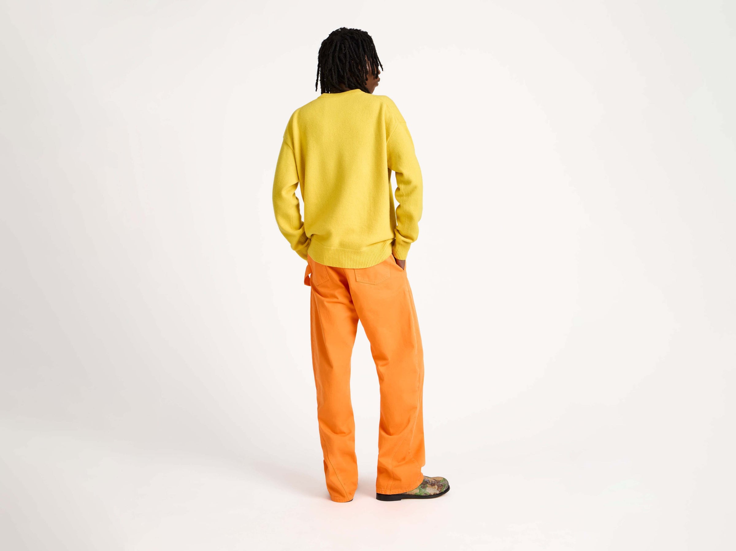 anonymous faggots jumper bright yellow 1 Model Back 7