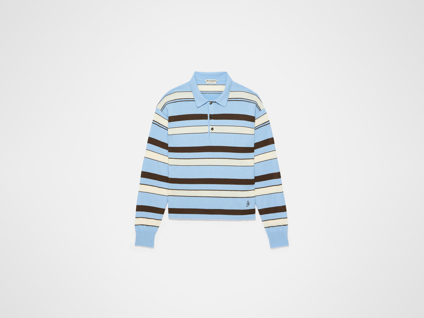 knitted rugby polo misty blue 1 Product Front 5