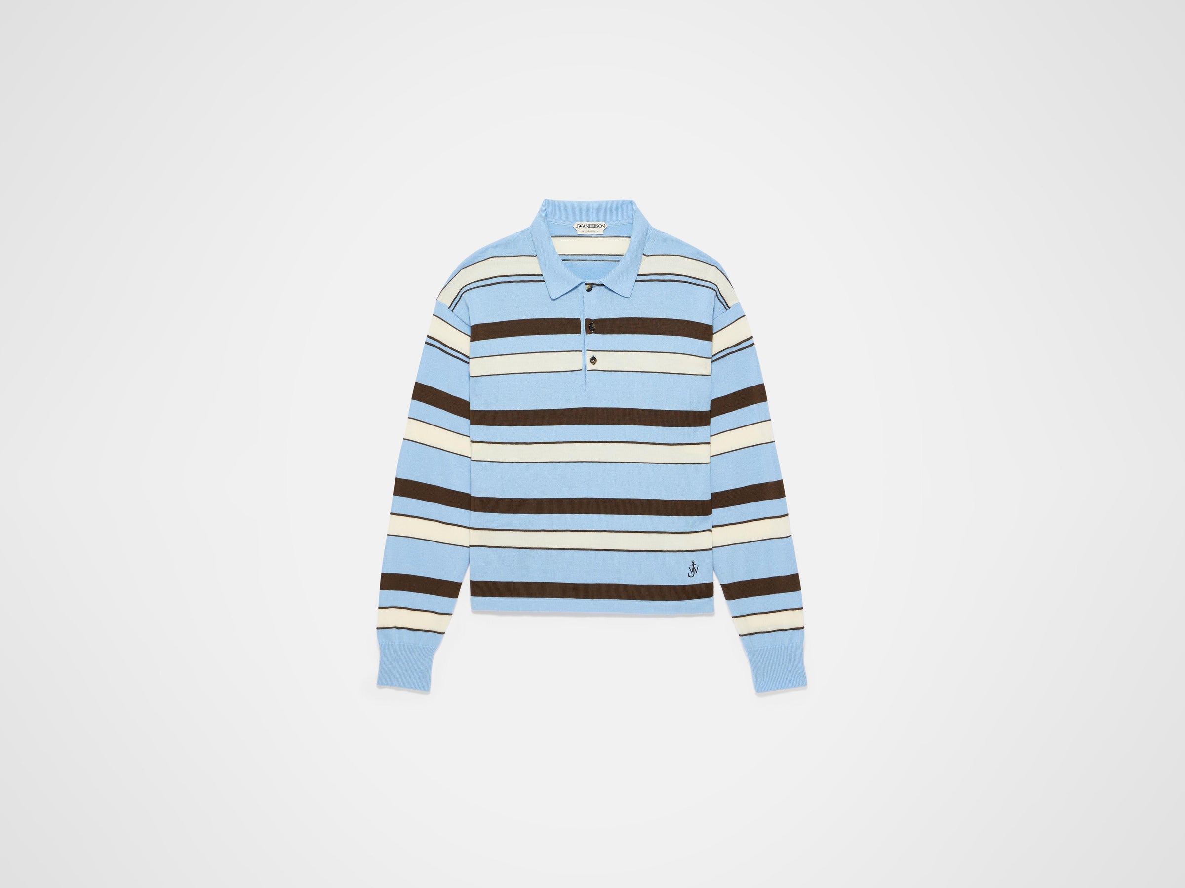 knitted rugby polo misty blue 1 Product Front 5