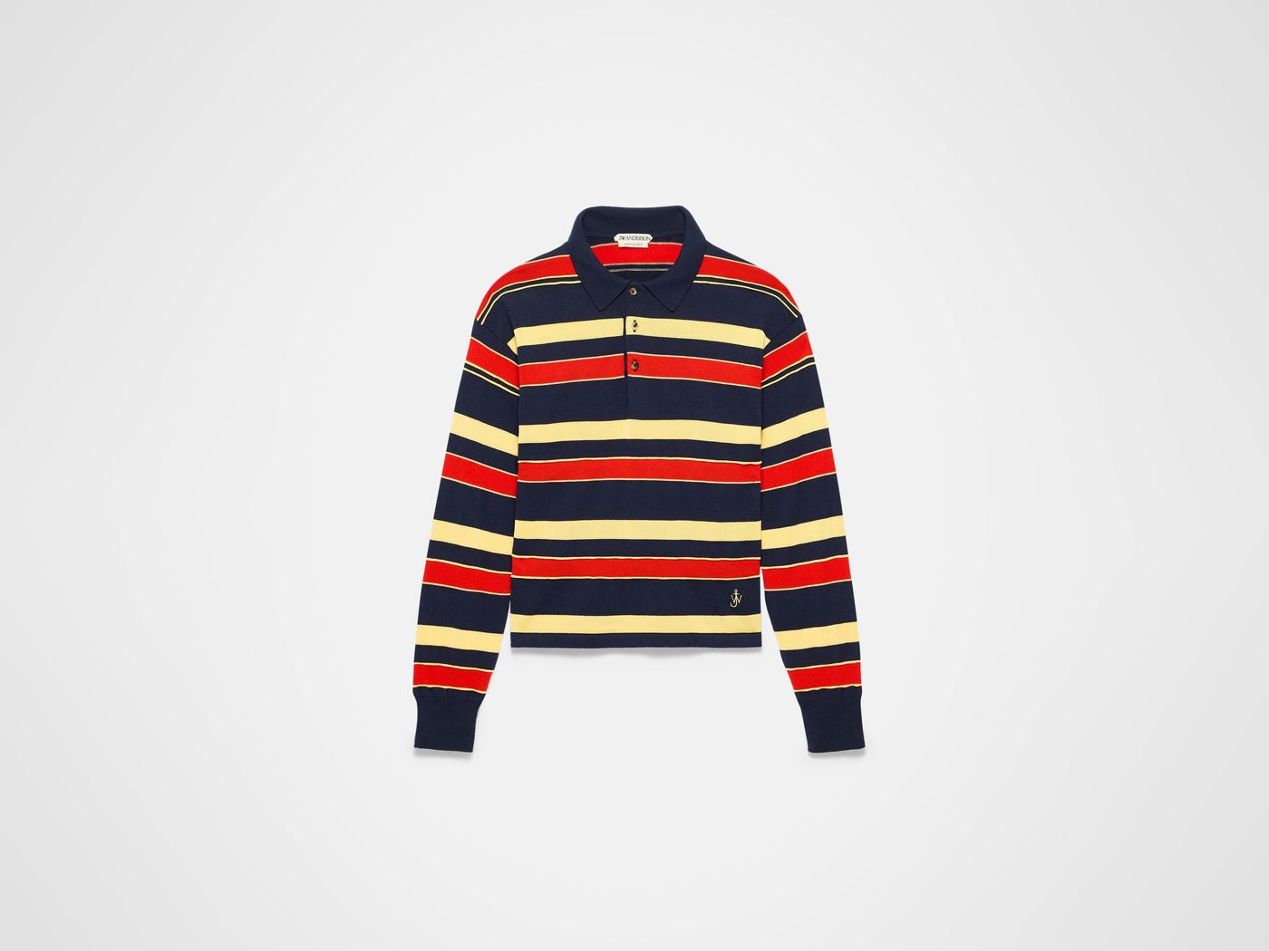 knitted rugby polo navy 1 Product Front 4