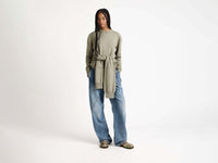 waist tie jumper sage Model Front 1