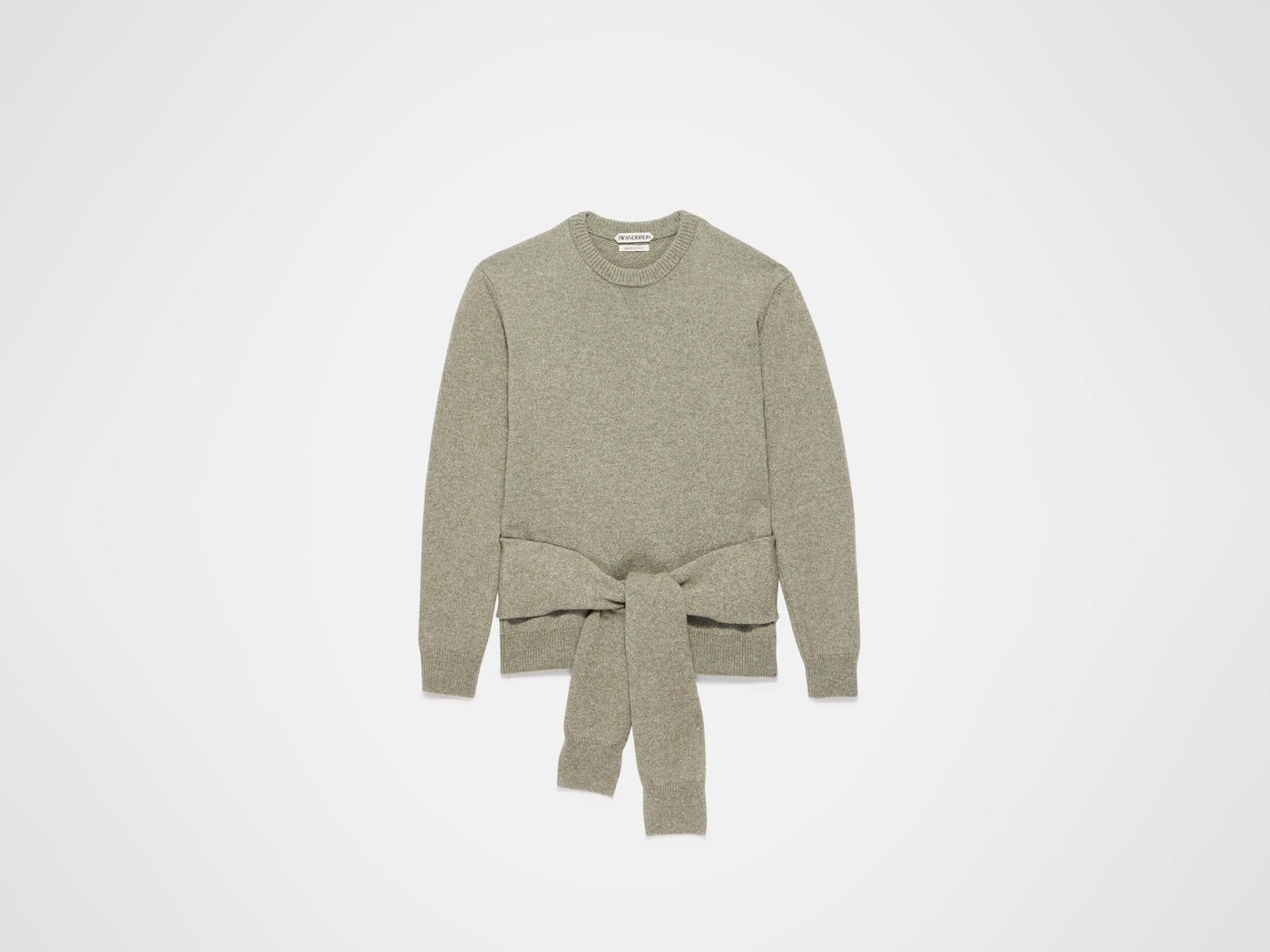 waist tie jumper sage Product Front 6