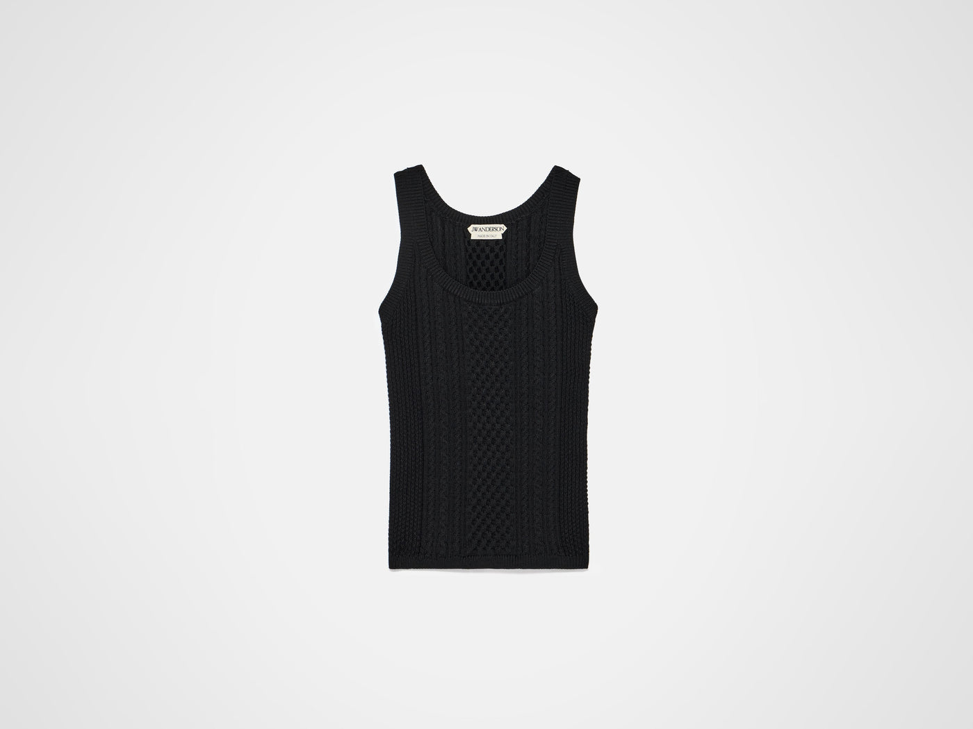 cable tank top black Product Front 6