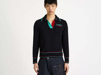 shrunken polo jumper black 1 Model Detail 1
